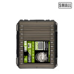 LinkMejor 10 Compartments Small Double Fishing Tackle Box Portable Handle Lure Baits Container Y-slot Storage Organizer