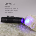 Convoy T5 LED Blue Green Orang Yellow Red Light Flashlight AA/14500 Mini LED Torch Flash Light 12Groups Fishing Camping Linterna Work Lamp