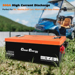 [US Direct] Cloudenergy 48V 150Ah LiFePO4 Deep Cycle Battery Pack for Golf Cart 7680Wh 15360W Energy Built-in 300A BMS 6000+ Cycles Life for RV, Marine,Golf Cart, Most of Out-Door Power Applications CL48-150G