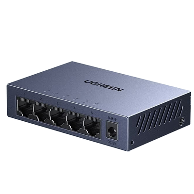LinkMejor CM633 Gigabit Ethernet Switch 5 Port Hub Ethernet 10/100/1000Mbps Switch RJ45 for Office and Home Plug Play Multi Socket RJ45 Compatible with PC TV Printer Camera Router