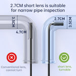 LinkMejor 4.3" IPS Display Endoscope Inspection Camera 1080P HD Short 2.7cm Lens 170° View for Narrow ducts 3.5H Long-Life 2000mAh Battery IP67 Waterproof