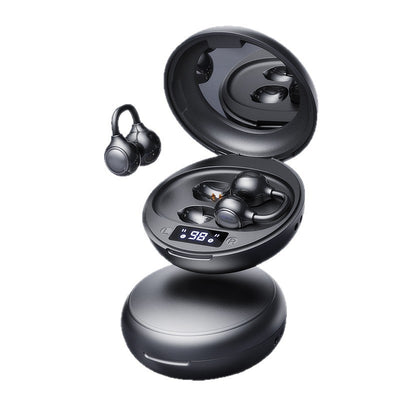 M156 TWS Earclips Headset Wireless bluetooth 6.0 Earphone HiFi Bass Sound Directional Transmission DNN Call Noise Cancelling Digital Display Open-ear Sports Headphones