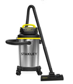 [USA Direct]SL18129 For STANLEY Wet/Dry Vacuum 4 Gallon 4 Peak HP Stainless Steel Tank Powerful Suction Portable Shop Vacuum with Accessories