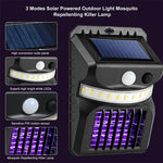 Solar Powered Outdoor Light 3 Modes PIR Moiton Electric Mosquito Repellenting Killer Lamp Outdoor Light