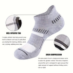 6 Pairs Men's Cotton Sports Ankle Socks Anti Odor Sweat Absorbent Breathable Outdoor Cycling Travel Athletic Short Socks Comfortable