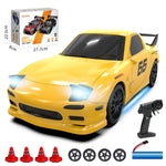 LinkMejor 8608 8609 RTR 1/24 2.4G 4WD RX7 Drift RC Car High-Speed Remote Control Mini Race LED Light On-Road Racing Vehicle Model Boys Gifts Toys