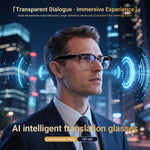F20 Smart AI Translation Glasses Real Time Translator 100+ Language bluetooth 5.4 Hands Free Call Music Anti Blue Light/UV Protection Touch Control Smart Audio Glasses Dual Type-C Charging Interface