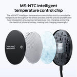 LinkMejor W010 25W Magnetic Wireless Charger Fast Wireless Charging Pad for Smart Phones for 17 17Pro 16 Pro Max 15 14 for Huawei for Xiaomi for Airpods