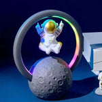 Magnetic Levitating Astronaut LED Night Light RGB Atmosphere Lamp With Music Player Bluetooth Speaker Table Lamp Room Decor Gift