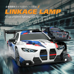 LinkMejor 8607 RTR 1/24 2.4G 4WD 30km/h Drift RC Car GTR Mini Race High Speed Racing LED Light On-Road Radio Control Vehicles Models Toys