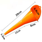 5pcs/Set Car Refueling Funnel Multi-Function Plastic Long Neck Oil Funnel Gasoline Engine Oil Additive Motorcycle Farm Machine Funnel