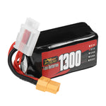 LinkMejor 3S 11.1V 1300mAh 30C 14.43Wh LiPo Battery XT60 Plug for RC Drone FPV Racing