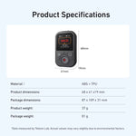 LinkMejor T13 Smart WIFI Bluetooth Remote Control 60m Ultra Range 1.4 Inch Real-Time Color Display One-Touch Instant Capture Waterproof for DJI Action 4 5 6 OSMO 360 Action Camera