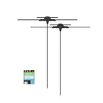 LinkMejor ExpressLRS 2.4GHz/900MHz ELRS 100mW Dual-Band True Diversity RX Receiver with Dual Antenna Support Gemini / True Diversity / Gemini Xrossband for FPV RC Drones