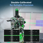 EU US Direct CIGMAN CM-G16 CM-G16T 16Line  4 x 360° Green Laser Level Self-Leveling USB-C Rechargeable 4000mAh Remote App Control IP54 5/8"-11 Tripod Adapter