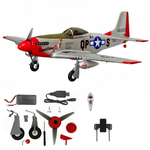 LinkMejor P-51D Mustang 1/16 Scale 685mm Wingspan 2.4GHz 10CH Built-in Gyro 3D/6G Switchable One Key Aerobatics Brushless EPP FPV RC Airplane Glider BNF/RTF Compatible DSM SBUS