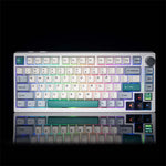 Upgrade LinkMejor TK75 SOCD Mechanical Keyboard with 0.85-inch LCD Display Tri-mode ARGB LEDs Gasket Structure 8000mAh Battery 8K Polling ISO DE & US Layout Gaming Keyboard