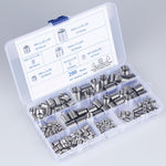200Pcs 304 Stainless Steel Wire Thread Inserts Assortment Kit M3 M4 M5 M6 M8 M10 M12 Helical Coiled Metric Thread Repair Insert Set