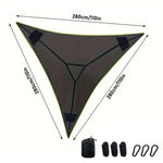 Xmund Portable Triangle Hammock with Storage Bag Outdoor Hanging Bed Anti-Rollover Camping Triangle Bed Double Park Camping Equipment