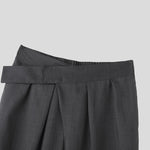 LinkMejor Men Solid Color Straight Legged Pants Loose Fit Casual Hook Loop Zipper Long Trousers Large Size for Big Men S-5XL