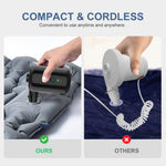 3600mAh Mini Inflator Pump Electric Air Pump with 4 Nozzles Inflator Deflator USB Rechargeable Small Pump for Air Mattress Camping Bed Pool Toys