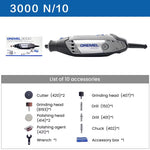 Dremel 3000-N/10 Electric Grinder Rotary Tool 120W 5,000-32,000RPM 6-Speed 3.2mm Shaft Polishing Engraving Grinding Machine