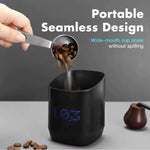 Comfook Digital Coffee Dosing Scale Cup 500g Capacity 0.1g Precision Portable USB Rechargeable Espresso Weighing Tool with LED Touch Screen for Kitchen Gadget