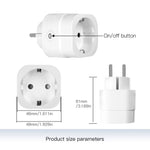 MOES Tuya WiFi Smart Dimmer Plug Brightness Adjust Timer for Tuya & Smart Life App Voice Control Work with Alexa Google Assistant