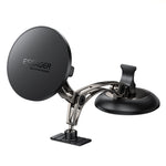 LinkMejor ES-ZJ40 15W Magnetic Wireless Car Charger 360° Rotation Metal Dashboard Mount for Phone Strong Magnet Fast Charging Car Accessory