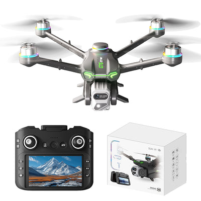 LinkMejor GT6 GPS 5G WiFi FPV with 5.6" LCD Screen Controller 720P HD Dual Camera Servo Gimbal 360° Obstacle Avoidance Optical Flow Positioning Brushless RC Drone Quadcopter RTF