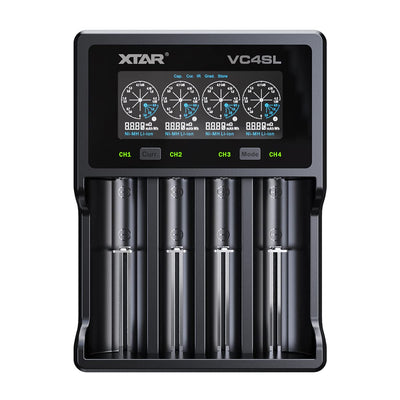 LinkMejor VC4SL Intellegent LCD Battery Charger USB C QC3.0 Fast Charge 1.2V Ni-MH AAA AA Batteries Rechargeable Li ion 18650 21700 Battery Charger