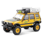 LinkMejor FCX24M RTR 1/24 2.4G 4WD RC Car for Land Rover Camel Trophy Edition Rock Crawler Off-Road Climbing Truck Two Speed LED Lights Vehicles Models Oil Filled Shocks Toys