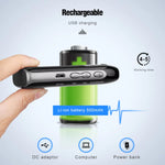 LinkMejor PR12 Portable Radio FM AM Mini Pocket USB Radio MP3 Portable Receiver Backlit LCD Display Digital Power Bank Support TF Card for Elderly