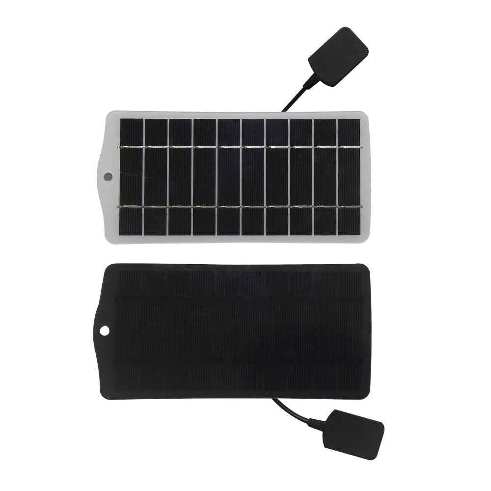 2.5W 5V Solar Panel Charger High Efficiency Monocrystalline Silicon Waterproof USB Output Portable Solar Power Bank 20.5 Conversion Rate Outdoor Essentials
