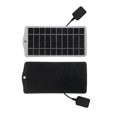 2.5W 5V Solar Panel Charger High Efficiency Monocrystalline Silicon Waterproof USB Output Portable Solar Power Bank 20.5 Conversion Rate Outdoor Essentials