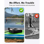 WaveRite 50PSI Paddle Board Pump Electric Portable ISUP Air Pump for Paddleboard with Auto-Off Deflate Function and 12V DC Car Connector for Stand Up Paddle Boards Boats Tents Mattresses