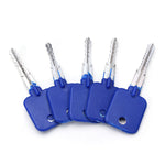 LinkMejor 5pcs Lock Repairing Tools Locksmith Try-Out Keys Set for Cross Lock