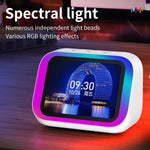 TF26pro Smart AI Speaker Wireless bluetooth Speakers RGB Lights 4.0-inch Screen LED Display 57mm Speaker Hands-free Calling Voice Assistant 2000mAh Battery Customized Photo Albums Smart Alarm Clock Home AI Speakers