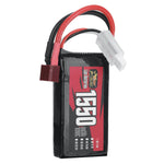LinkMejor Power 7.4V 1550mAh 150C 2S LiPo Battery T Plug for RC Car