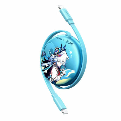 Ugreen x Honkai: Star Rail L531 5A PD100W Type-C to Type-C Retractable Cable PD3.0 Fast Charging Data Transmission Copper Core Line 0-100CM Long for iPhone 17 17Pro Max 16 15 for Huawei Mate XTs for OPPO for VIVO