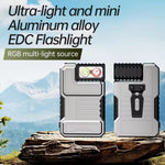High-lumen LED Keychain Flashlight Aluminum Mini Pocket Light with IP54 Rating Suitable for Outdoor Adventure Camping Running Fishing.