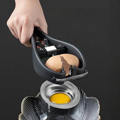 2 in 1 Kitchen Egg Shell Opener Egg white Separator 304 Stainless Steel Egg Opener Egg Shell Opener Fast Egg Beater Kitchen Gadgets Egg Holder
