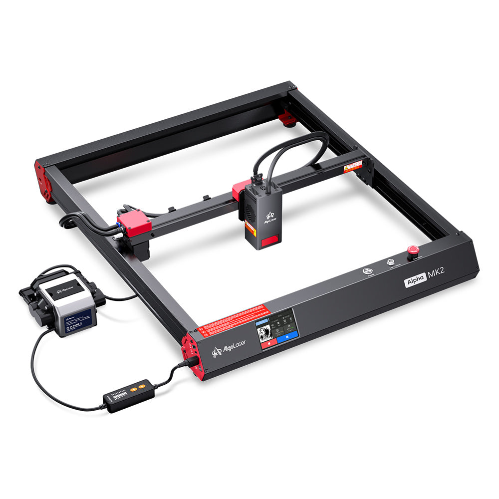 [EU/US/BR Direct]Algolaser Alphas MK2 20W Laser Engraver Diode Laser 20000mm/min Smart Touchscreen 32GB Storage Multi-Software Support