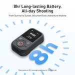 LinkMejor T13 Smart WIFI Bluetooth Remote Control 60m Ultra Range 1.4 Inch Real-Time Color Display One-Touch Instant Capture Waterproof for DJI Action 4 5 6 OSMO 360 Action Camera