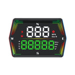 LinkMejor G21 Car HUD GPS Head Up Display 360° Rotation Digital Speedometer Large Font Compass Time Overspeed Warning Customized