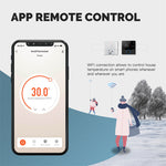 LinkMejor Tuya Smart Home WiFi Knob Thermostat for Electric Heating LCD Display Mobile Phone APP Control Touch Screen Remote Controller Via Alexa Google Assistant