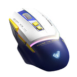 LinkMejor SC101 Mech Mouse Wireless bluetooth 800-4000DPI RGB Light 500mAh Battery Ergonomics Design Dual Mode Esports Gaming Mouse