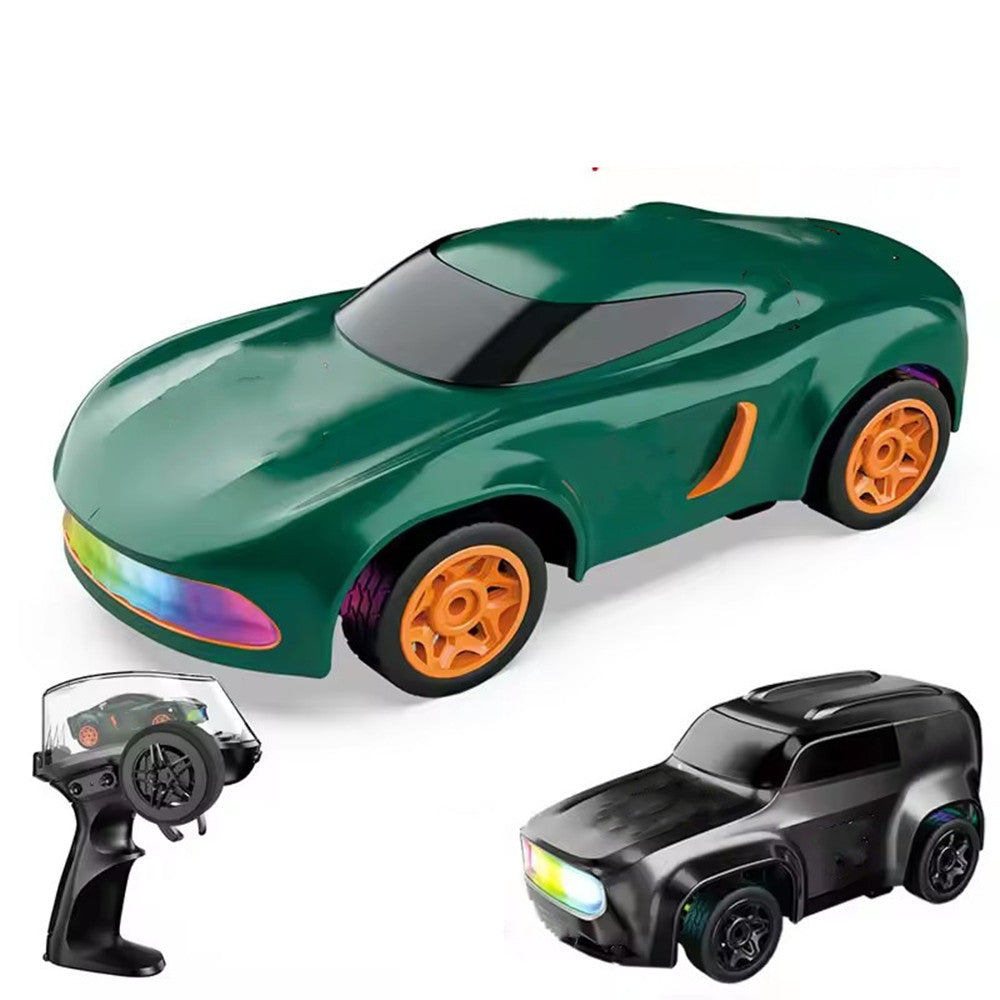 LinkMejor Q197 RTR 1/64 2.4G 4WD Drift RC Car Mini Race LED Light Radio Control High-Speed Motor Full Proportional On-Road Racing Vehicle Model Boys Gifts Desktop Micro Toys