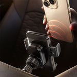 X18 15W Wireless Charging Car Phone Holder Infrared Sensing Automatic Opening and Closing 90° Rotation AI Smart Chip Fast Charging Holder Car Phone Holder