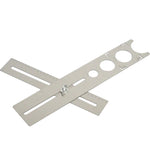 Adjustable Tile Hole Locator Stainless Steel Multi Hole Drill Guide Tool 360 Degree Positioning for Ceramic Marble Glass Floor Installation